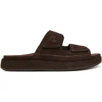 Timberland Casco Cove Slide Sandal Dark Brown Suede - Brown - 46