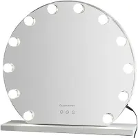 Gillian Jones 12 bulb Hollywood mirror with adjustable light