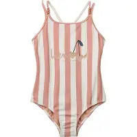 Liewood Suna Stripe Swimsuit - Pink - 128