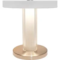 DFTP by Nordlux Led pöytävalaisin Trezzi, himmennettävä, Valkoinen/opaali, Olohuone/ruokailutila, Metalli, Skandinaavinen