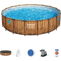 Bestway Power Steel Swim Vista Series Allassetti 549x122 cm, Ruskea