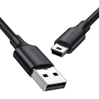 UGREEN Musta USB - mini USB kaapeli 0,5 m