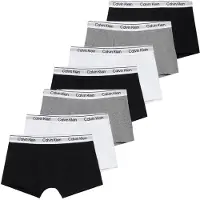 Calvin Klein Bokserit - 7 kpl - Black/Grey/Bright White - - 8-10 v (128-140) - Bokserit