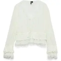 Vero Moda Vmfeline Ls Short Top Exp - White - S