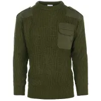 101 Inc Fostex Garments Nato Pullover (Color: Olive, Size: Large)