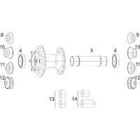 Sram -laakerisarja etupyörää varten
