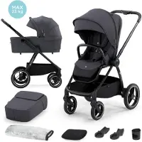 Kinderkraft NEA 2-in-1 Yhdistelmävaunut, Deep Grey