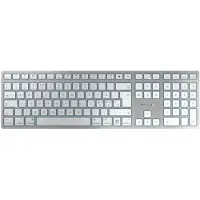 Cherry KC 6000 SLIM FOR MAC -ergonominen näppäimistö, SX, hopea