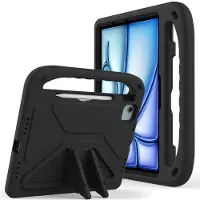 SKALO Lasten suojakotelo, jossa on kahva ja jalusta sopii iPad Air 11" M4 (2026) - Musta