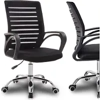 Retoo Toimistotuoli Retoo ergonominen verkkoselkänojalla, musta, jopa 120 kg