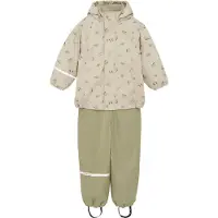CeLaVi Sadevaatteet m. Henkselit/Fleece - Kierrätä PU - White Pe - - 90 - Sadevaatteet
