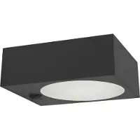 Eglo Ulkoseinävalaisin Darfano, himmennettävä, Musta, Synteettinen materiaali, Moderni,