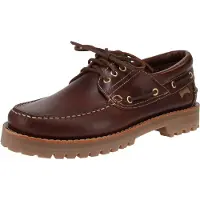 Camper for man. 15233-001 Brown leather boat shoes 15233 (42), Flat, Laces, Casual, Classic