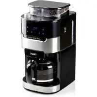 Domo Suodatinkahvinkeitin integroidulla myllyllä - - DO721K - 900 W - 1,5 L - 12 kuppia - 200 g pavut - LCD-näyttö - 3 tehoa -