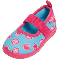 Playshoes Sisäkengät 'Eulen' turkoosi / vaaleanpunainen