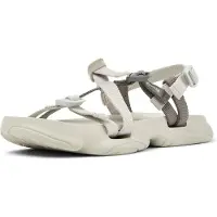 Camper for woman. K201900-002 Off-white Karst sandals (41), Flat, Buckle, Casual, Recycled polyester