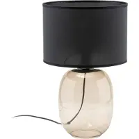 TK Lighting Pöytävalaisin Melody , Musta, Olohuone/ruokailutila, Tekstiili/kangas/silkki