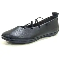 Camper for woman. K201835-001 Leather Ballerinas Right Nina black (39), Flat, None, Casual
