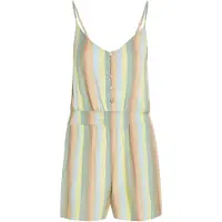 O'Neill Thin Strap Buttoned Romper Overall multi must haves stripe Koko XS