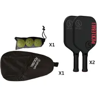Sporti France Outdoor Fiberglass Pickleball-setti
