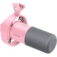 Fifine K688P, USB/XLR, dynaaminen -mikrofoni, pinkki