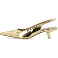 Bianco Biakristin Kitten Heel Slingback Mirror Pu - Gold - 37