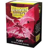Dragon Shield Dual Matte Fury Alaric Crimson King -korttisuojat 100 Pussi