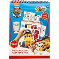 Canenco PAW Patrol Watercolour Paint Set Book - incl. Brush