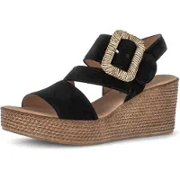 Gabor Wedge Sandal - Black - 41