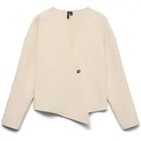 Vero Moda Vmsonja Ls Shirt Wvn Exp - Cream - XS