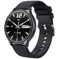 Mtp Products U23 Ultra-Slim AMOLED Unisex -älykello, yli 100 urheilutilaa - musta