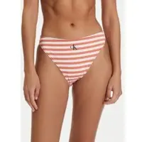 Calvin Klein High Leg Bikini - Coral - XS