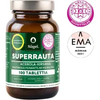 Nogel Rauta Acerola-Kirsikka 30 mg 100 tabl. ravintolisä