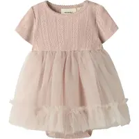 Lil´ Atelier Nbffanella Ss Body Tulle Dress Lil - Pink - 86
