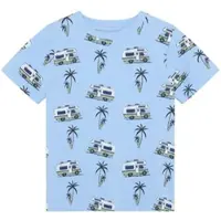 Minymo T-Shirt Ss Aop - Blue - 92