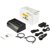 StarTech.com SDOCK4U313 nelipaikkainen HDD/SSD-telakka, 2,5" / 3,5", USB 3.2 Gen 2, UASP-tuki, musta