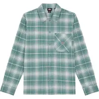 Dickies Men's Forest Check Shirt Stormy Sea Pitkähihaiset kauluspaidat M