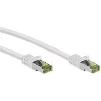 Goobay RJ45 patch-kaapeli CAT 8.1 S/FTP raakakaapelilla, AWG 26, valkoinen