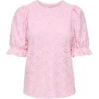 ONLY Onlnew Smilla S/S Puff Top Jrs - Pink - S