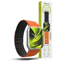 Mobile Origin Magnetic Watch Strap II, orange/black - Apple Watch 49mm/46mm/45mm/44mm