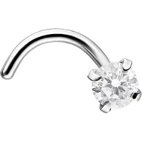 Wildcat Great Setting Crystal Nosestud - 0,8 mm, Cristallin
