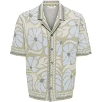Only & Sons Onsduke Rlx Jaq Ss Shirt Knit - Khaki green - XXL