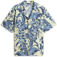 Tommy Hilfiger Woven Bowling Shirt Print - Blue - XL