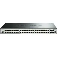 D-Link SmartPro DGS-1510-52X, räkkiasennettava kytkin, L3-hallinnoitu, 1U, musta/harmaa