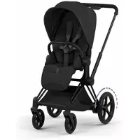 Cybex ePriam Style matt blk ratas (pkt) Matte Black/Sepia Black