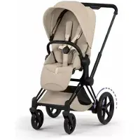 Cybex ePriam Style matt blk ratas (pkt) Matte Black/Cozy Beige