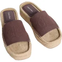 Calvin Klein Flatf Espa Mule Nub Mg - Brown - 36