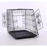 - Sloping Wire cage black - S 63x44x50.5 cm