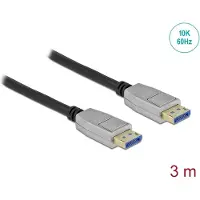 DeLOCK – DisplayPort cable 10K 60 Hz 54 Gbps metal housing 3 m (80267)