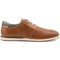 Pikolinos for man. M8W-6429 Saler brown leather shoes (43), Flat, 1 to 3 cm, Laces, Casual, Classic